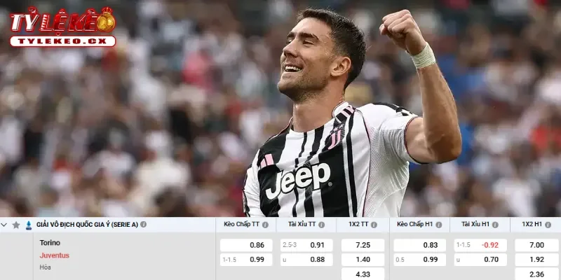 Chi tiết kèo Torino vs Juventus