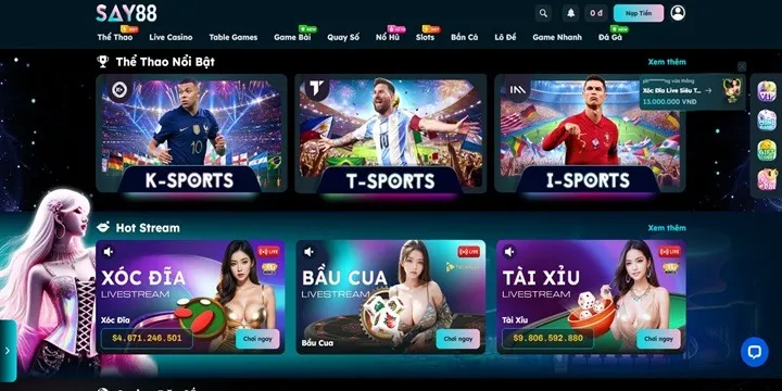 Say88 - Thiên Đường Giải Trí Thưởng Cao & Nhiều Quà Khủng 7 Kho game Say88 với 500+ siêu phẩm đình đám
